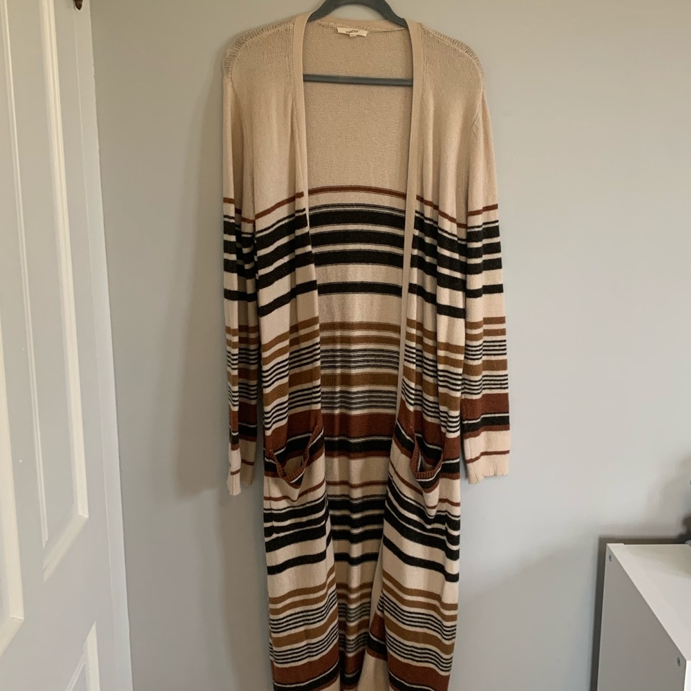 long thin nit cardigan